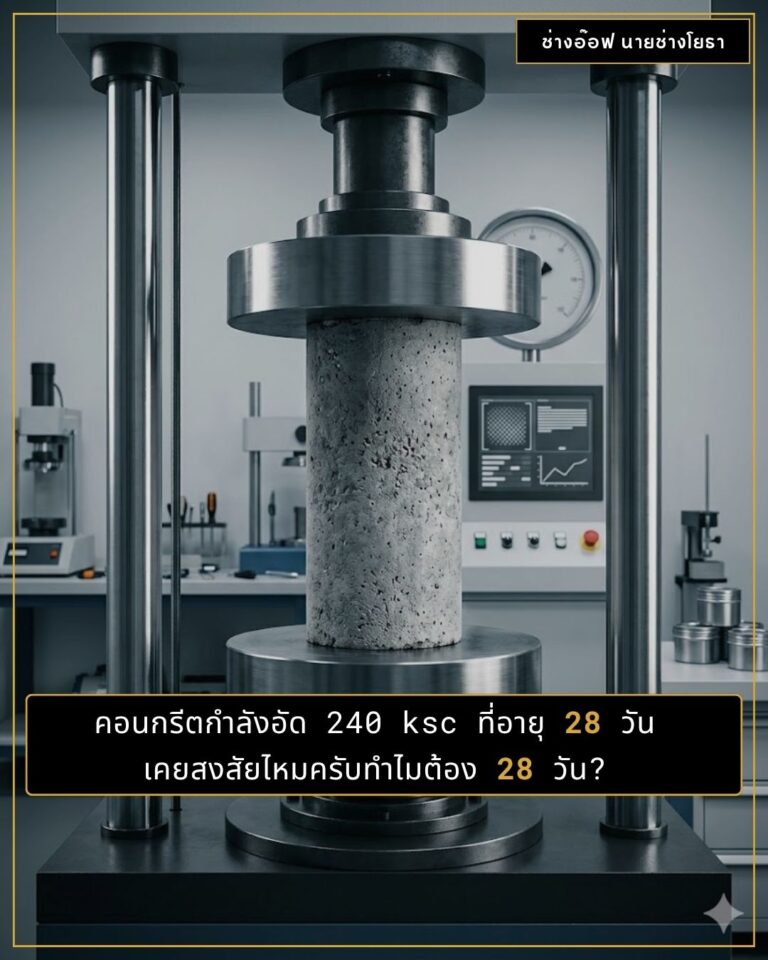 ทำไมคอนกรีตต้องทดสอบกำลังอัดที่ 28 วันเป็นเกณฑ์มาตรฐาน?